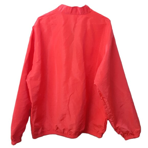 Vintage Surf Style Windbreaker 1/4 Zip Pullover Long Sleeve XL-XXL Pink/Red - Picture 3 of 7